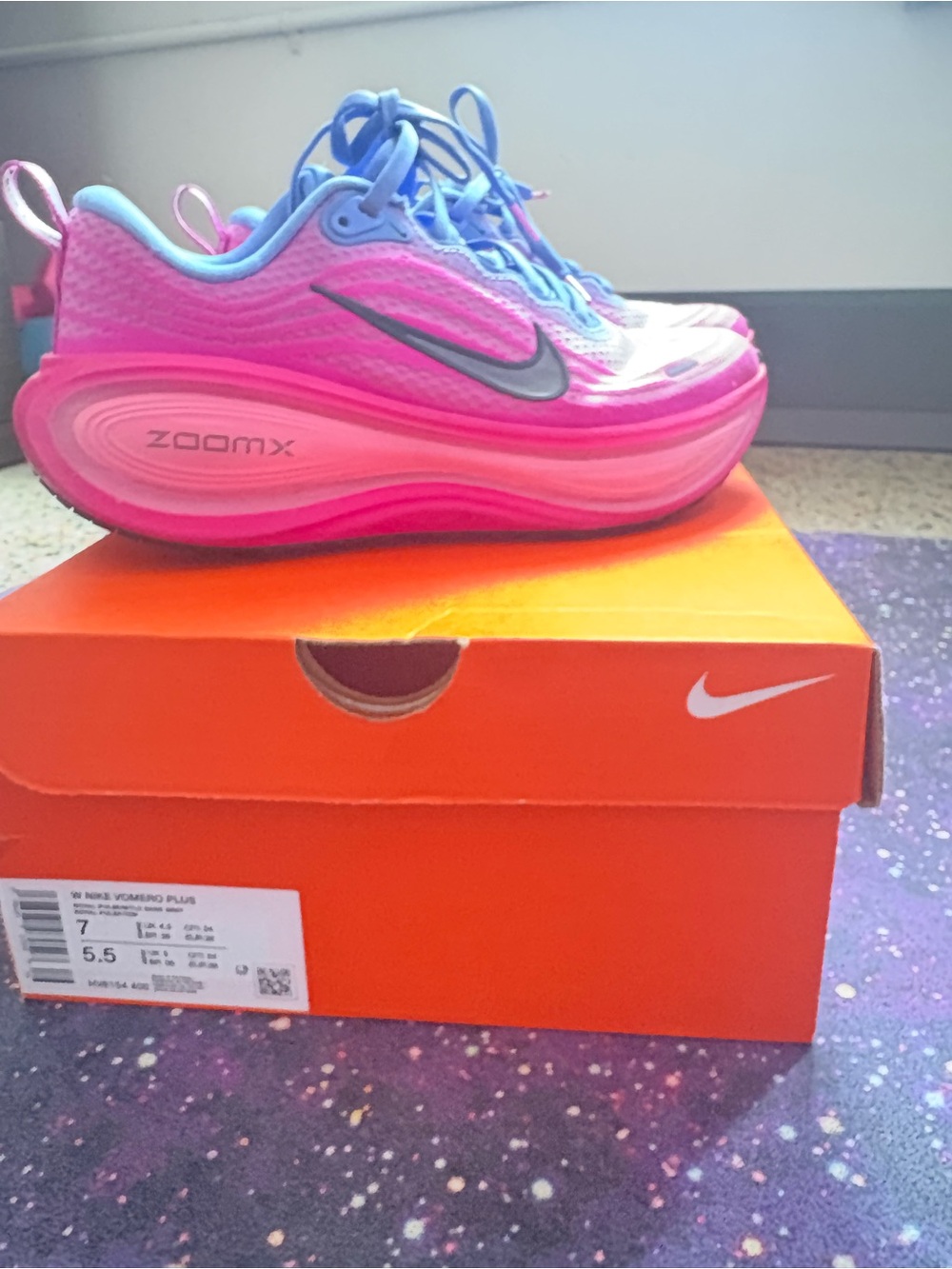 Nike Pink and Blue ZoomX Girls' Sneakers